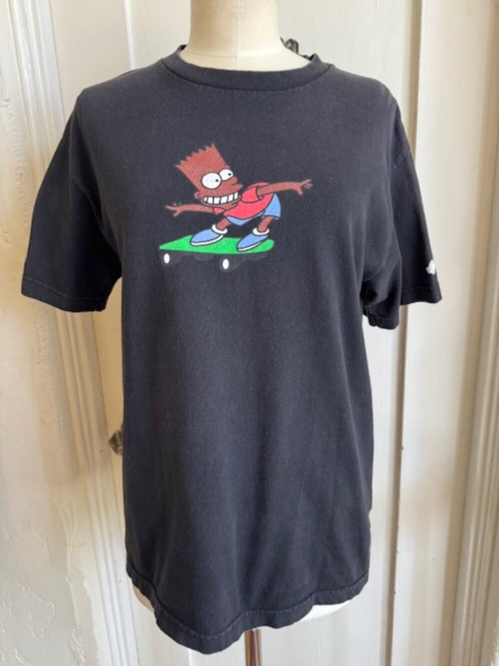 Round Two X Utmost Black Bart Simpson T Shirt Size Medium
